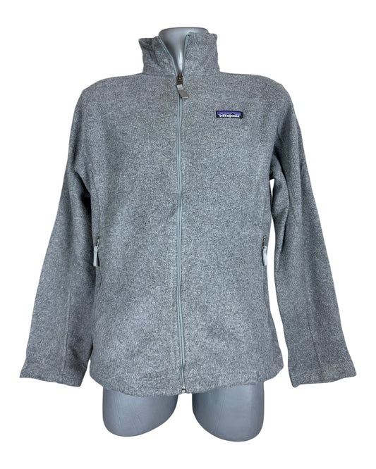 Patagonia Fleece Jacke grau Größe M