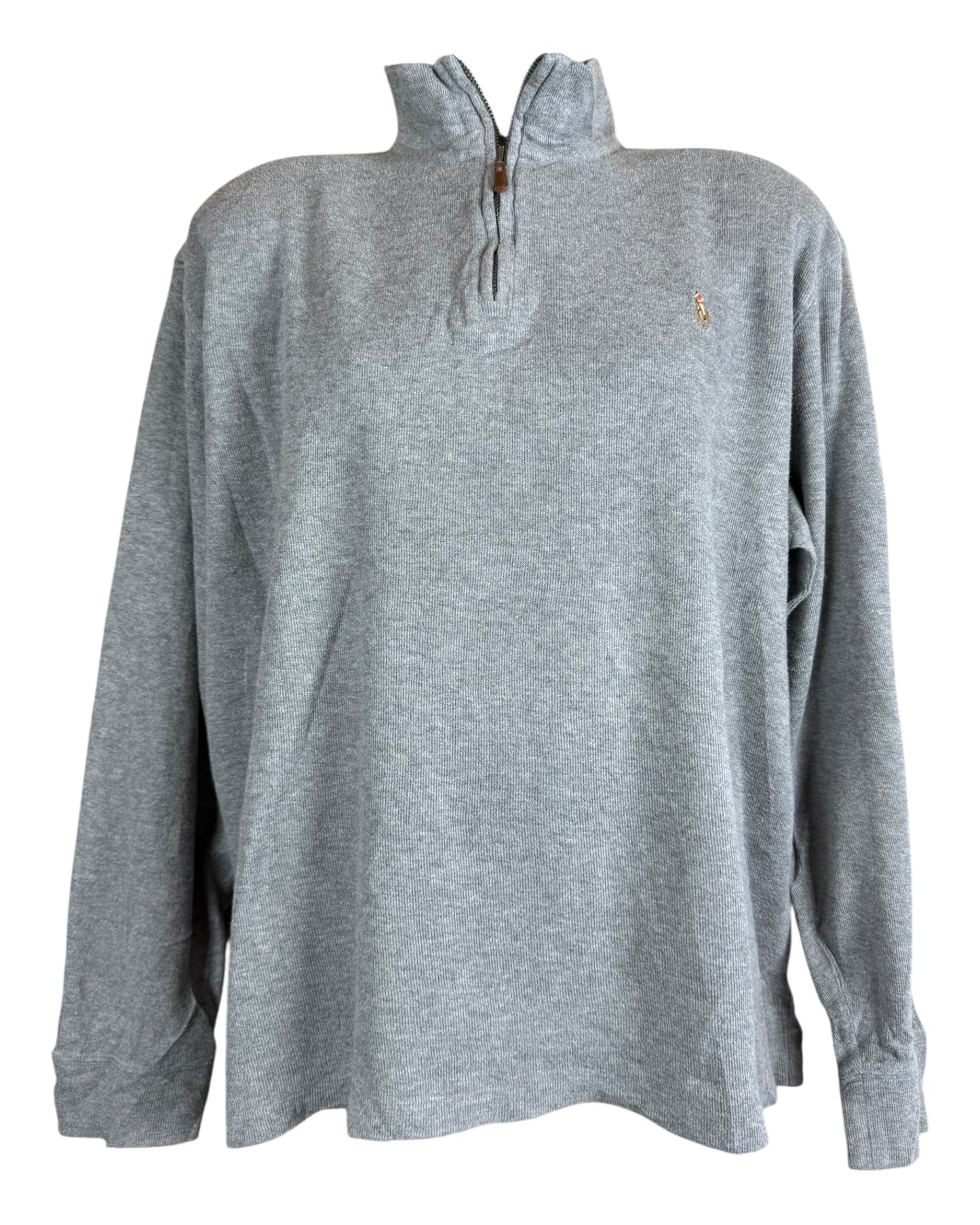 Polo Ralph Lauren Half Zip Pullover grau Größe L