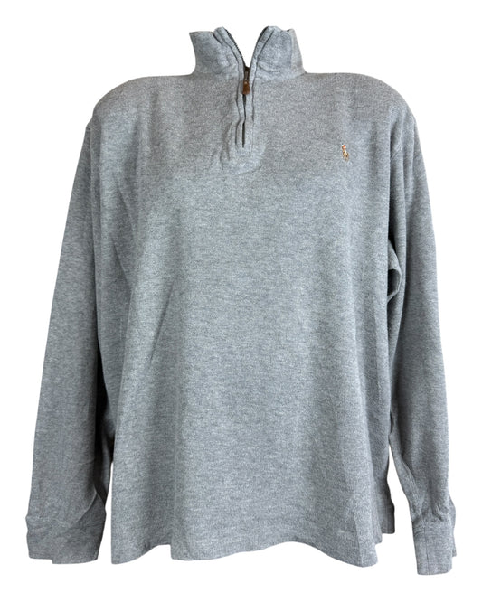 Polo Ralph Lauren Half Zip Pullover grau Größe L