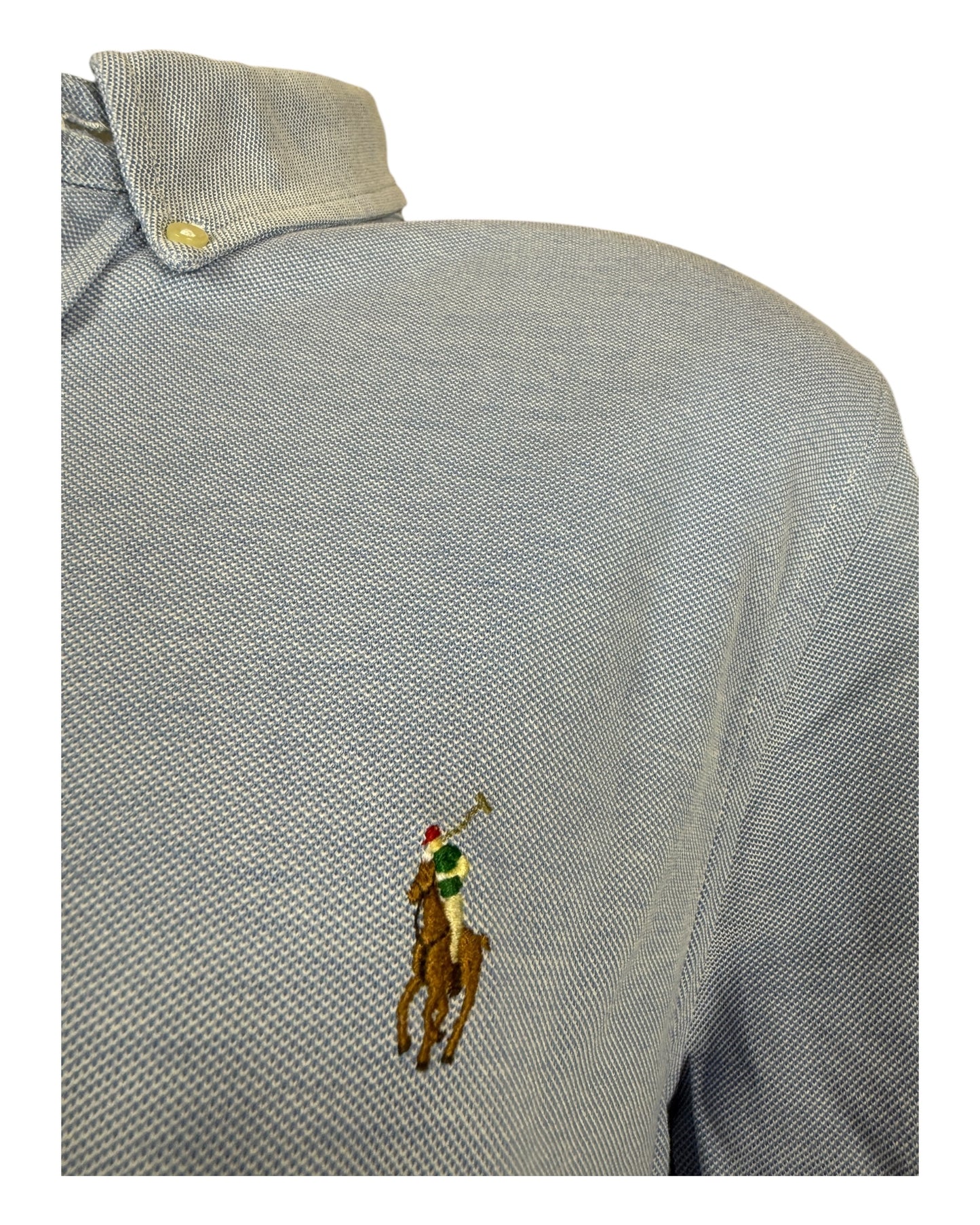 Polo Ralph Lauren Knit Oxfordhemd hellblau Größe L