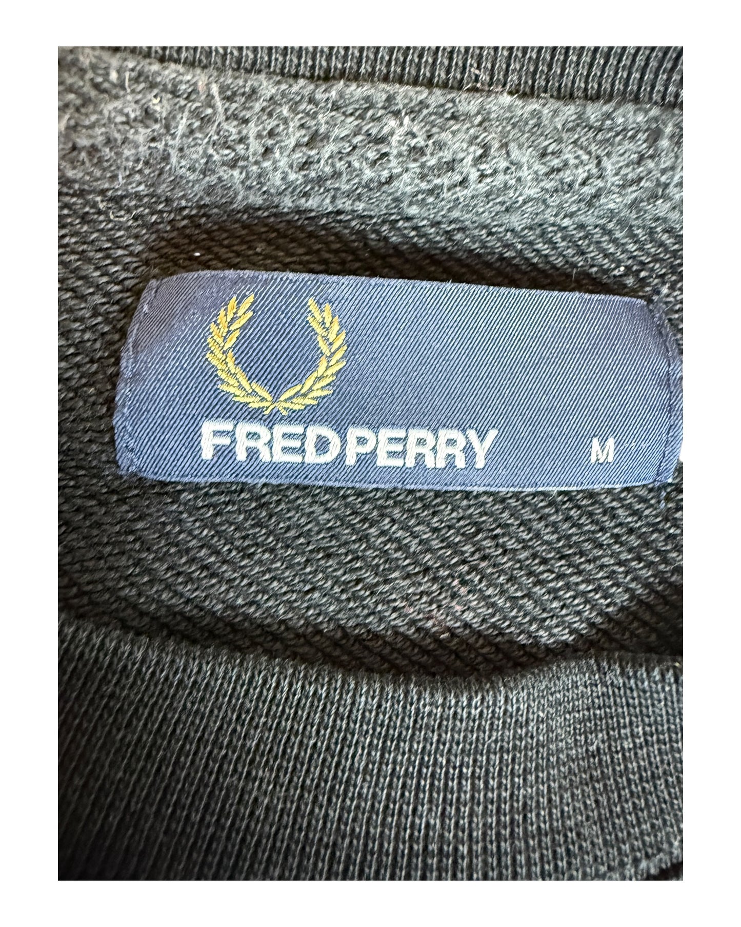 Fred Perry Pullover schwarz Größe M