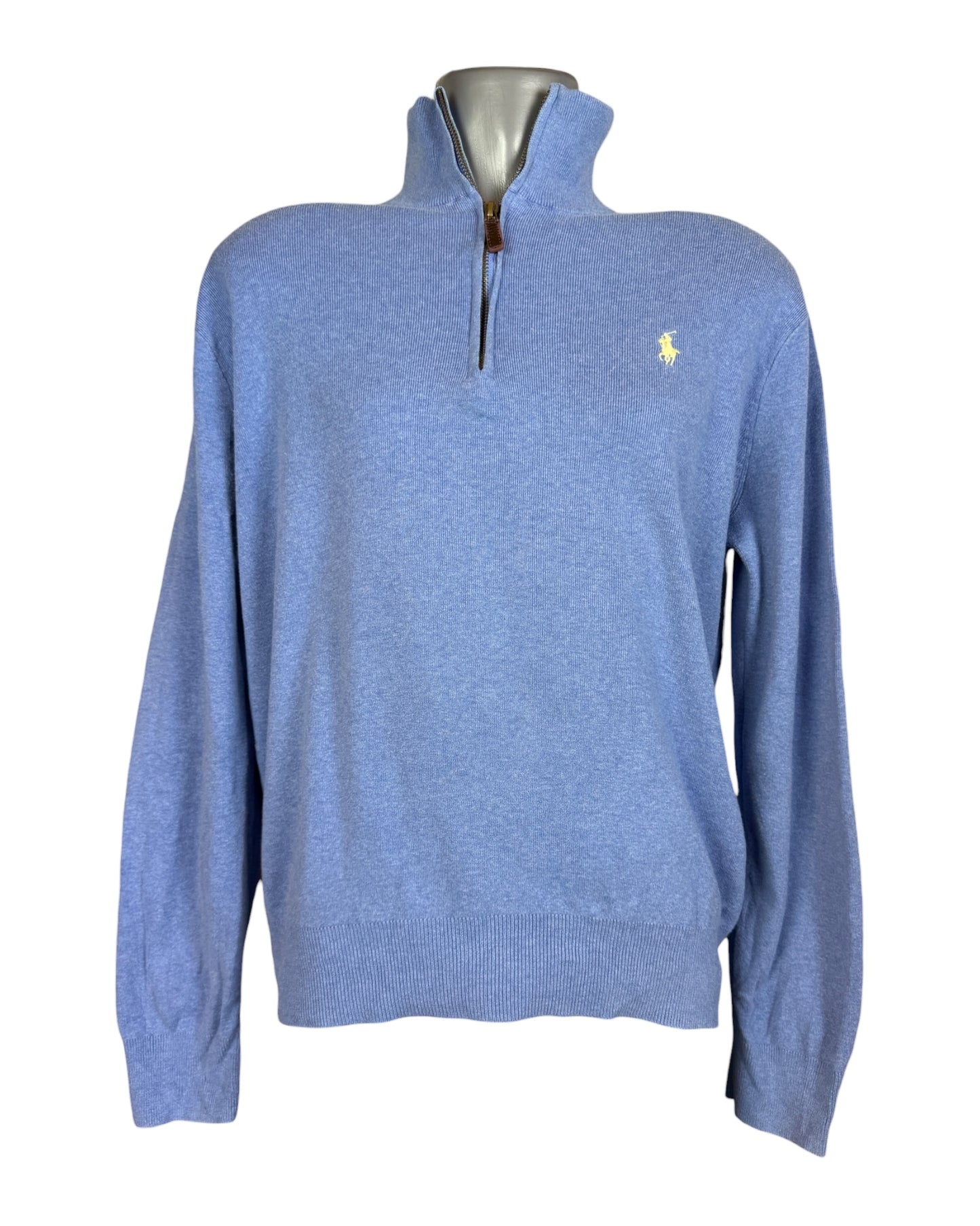Polo Ralph Lauren Half Zip Pullover hellblau Größe M