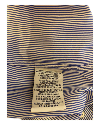 Polo Ralph Lauren Hemd blau weiß gestreift Größe M