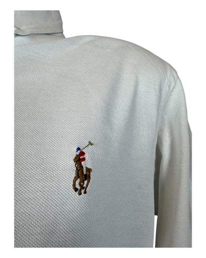 Polo Ralph Lauren Knit Oxfordhemd weiß Größe L