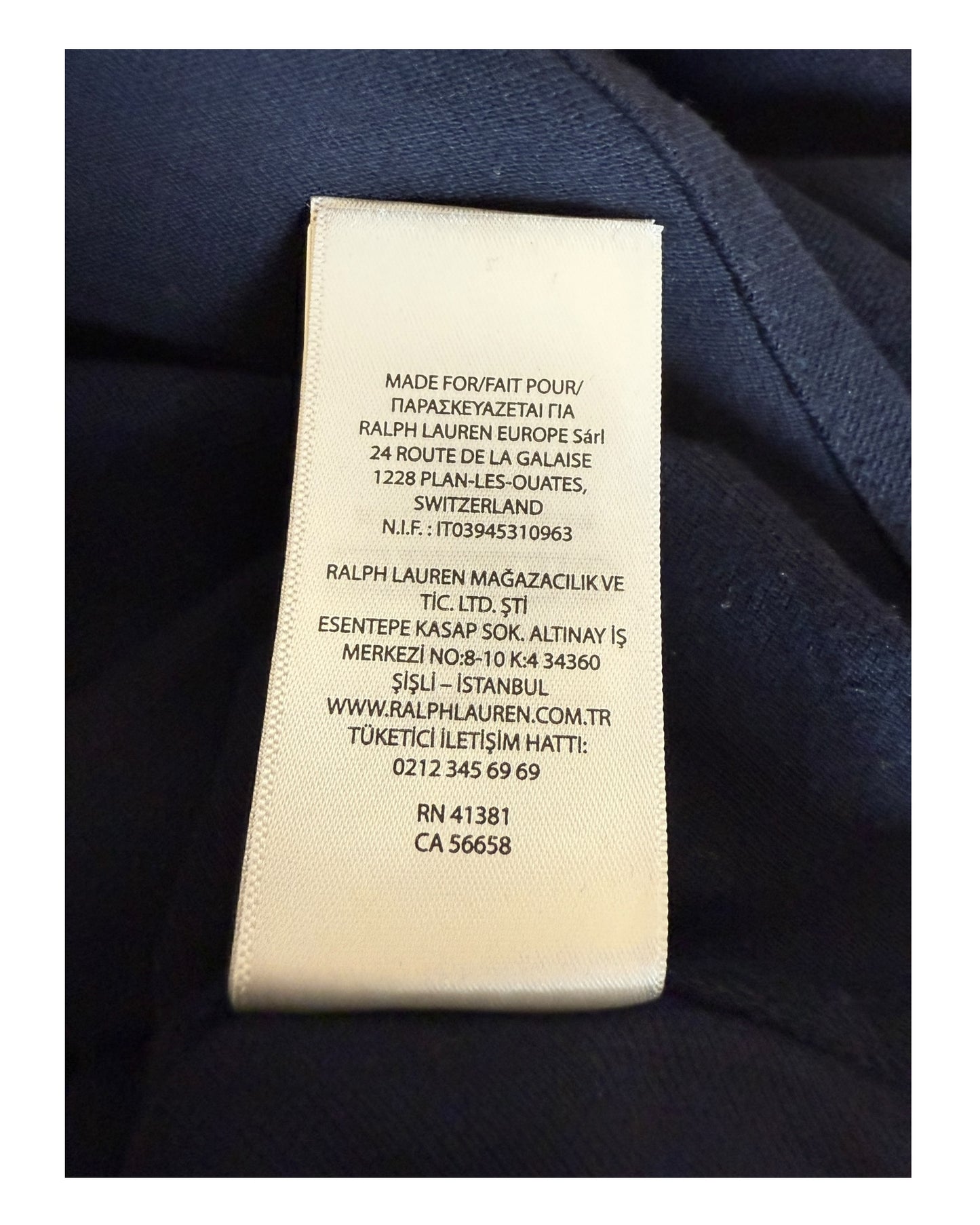 Polo Ralph Lauren Hemd marineblau Größe L