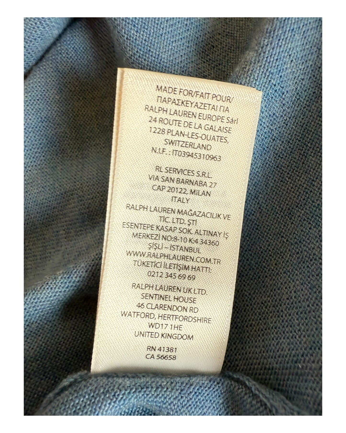 Polo Ralph Lauren Pullover blau Größe M