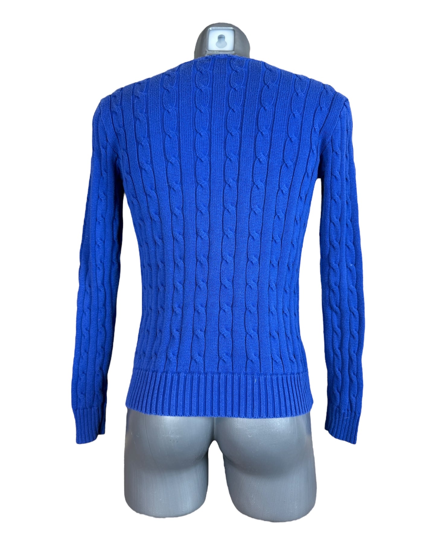 Polo Ralph Lauren Zopfmuster Pullover blau Größe M