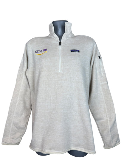 Patagonia Fleece Half Zip Pullover beige Größe XL