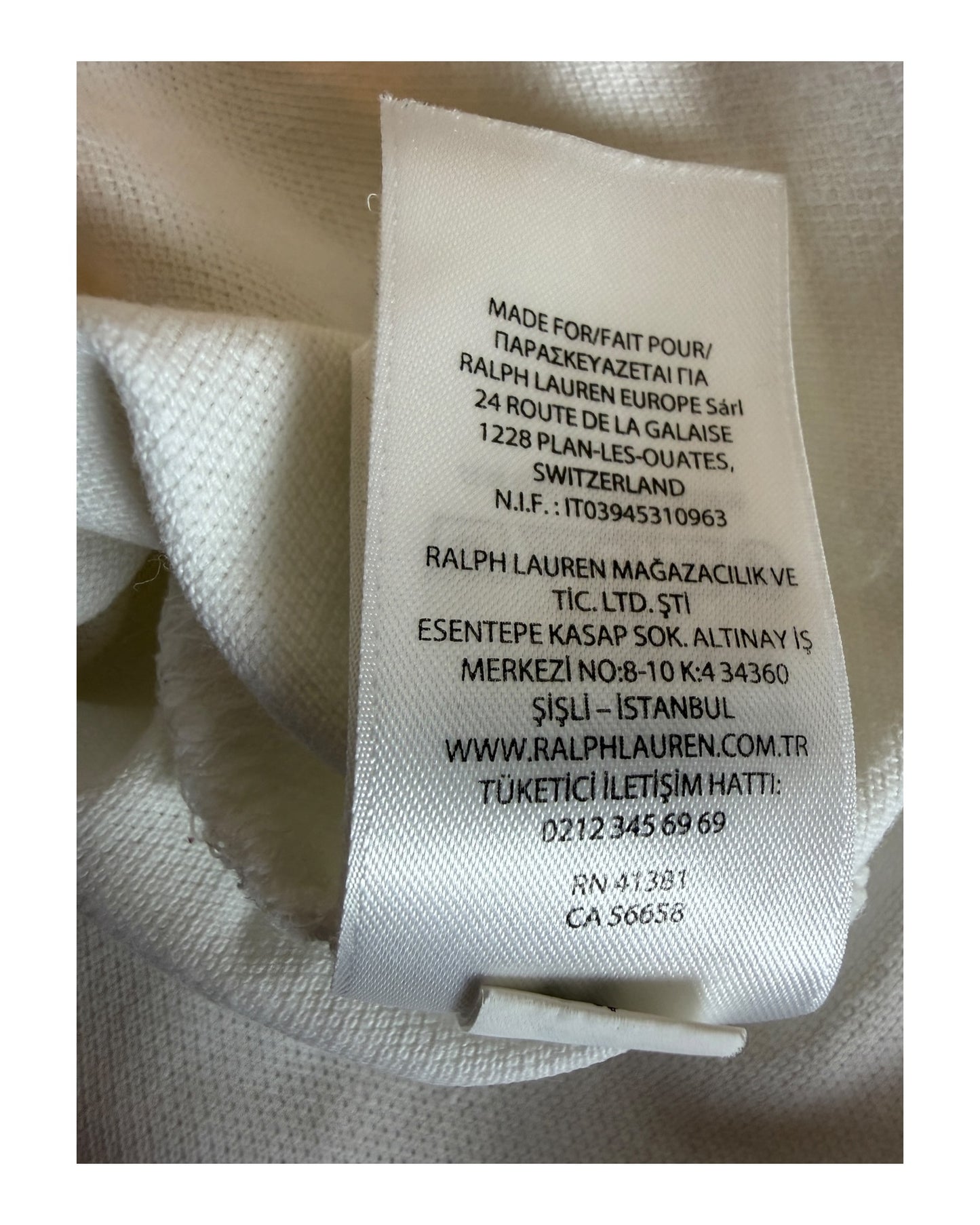 Polo Ralph Lauren Poloshirt weiß Größe L