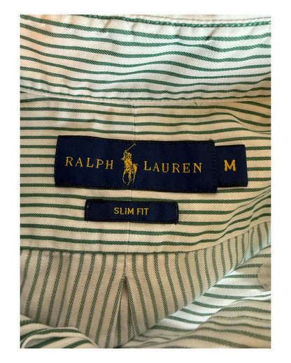 Polo Ralph Lauren Hemd grün weiß gestreift Größe M