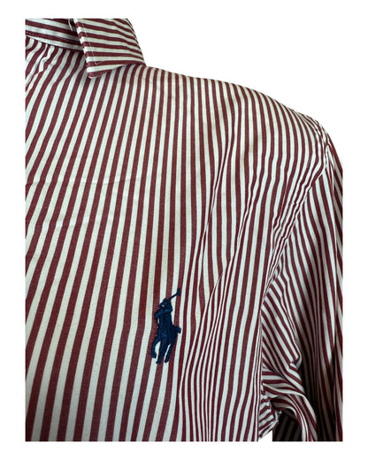 Polo Ralph Lauren Hemd rot weiß gestreift Größe M