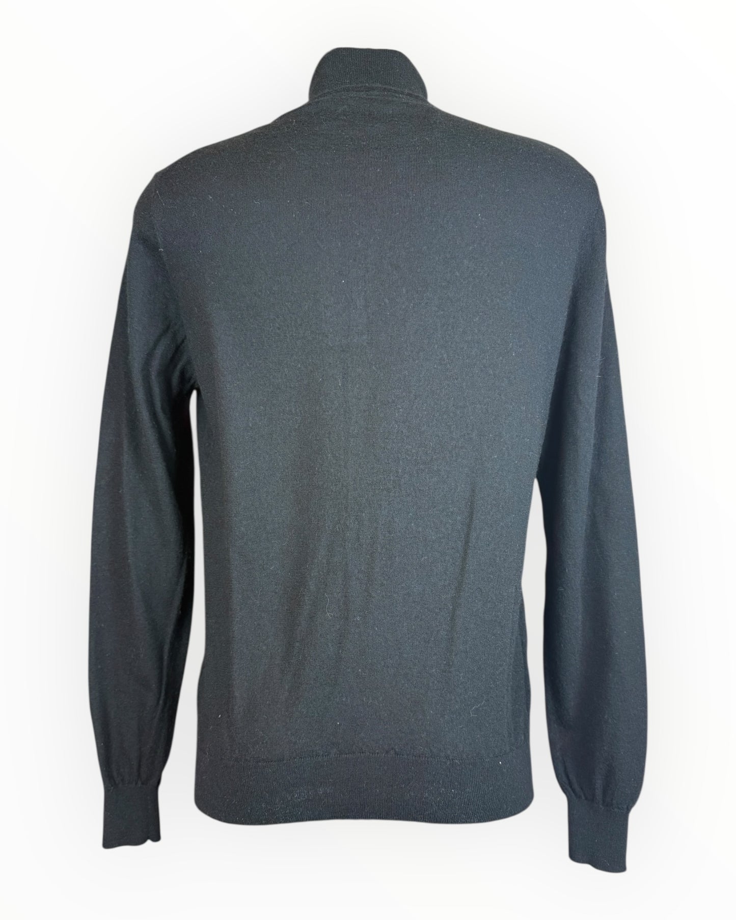 Suit Supply Strickjacke Merinowolle schwarz Größe L