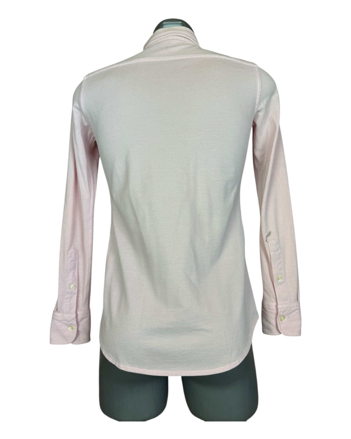 Polo Ralph Lauren Knit Oxfordhemd Bluse rosa Größe S