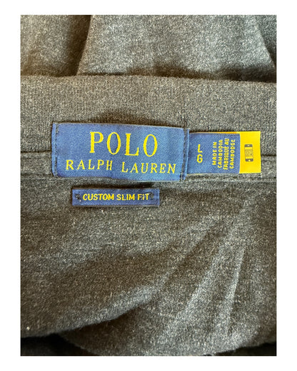 Polo Ralph Lauren Poloshirt schwarz meliert Größe L