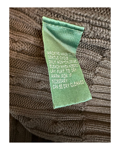 Polo Ralph Lauren Zopfmuster Pullover schwarz Größe S