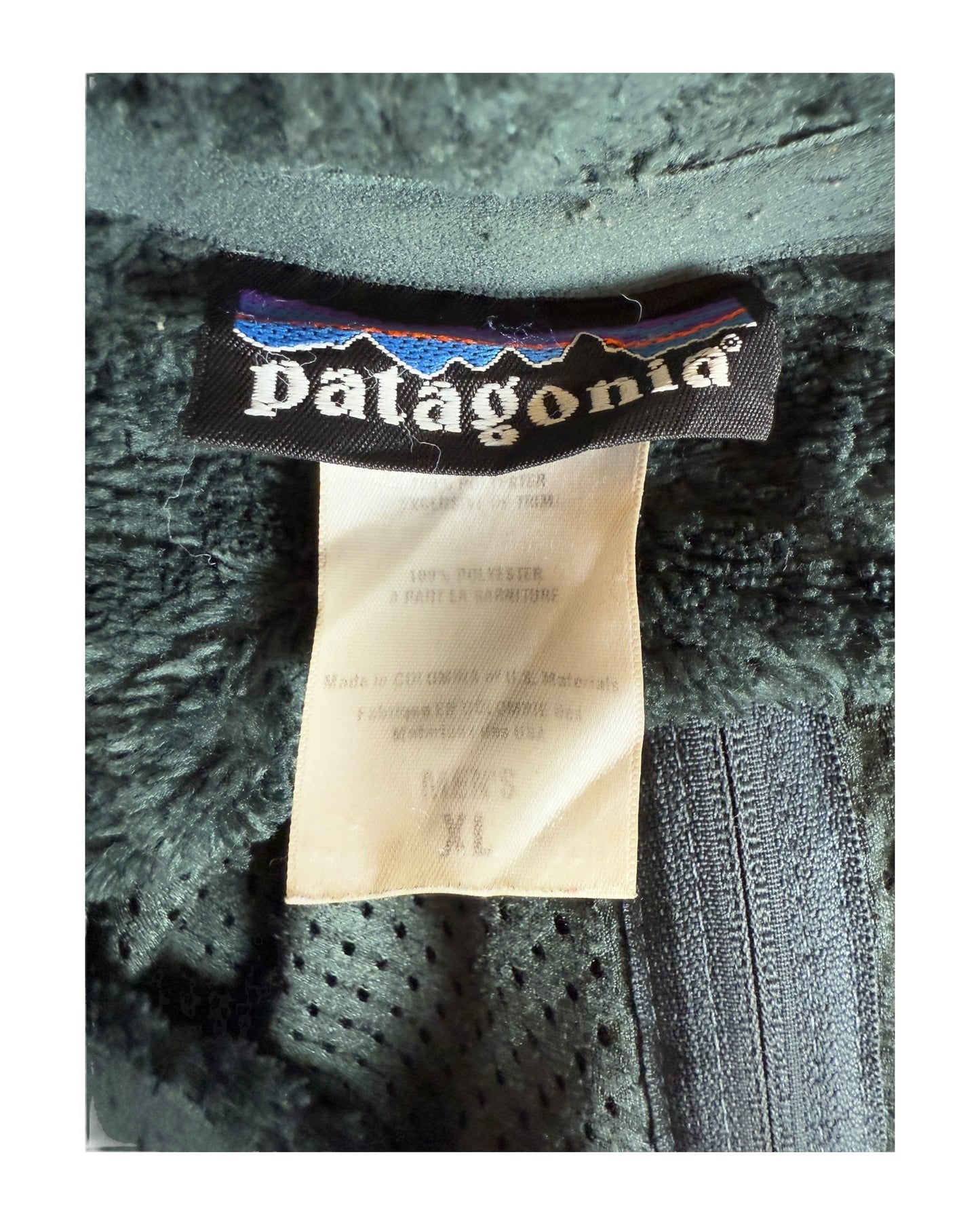 Patagonia Fleece Jacke dunkelgrün Größe XL
