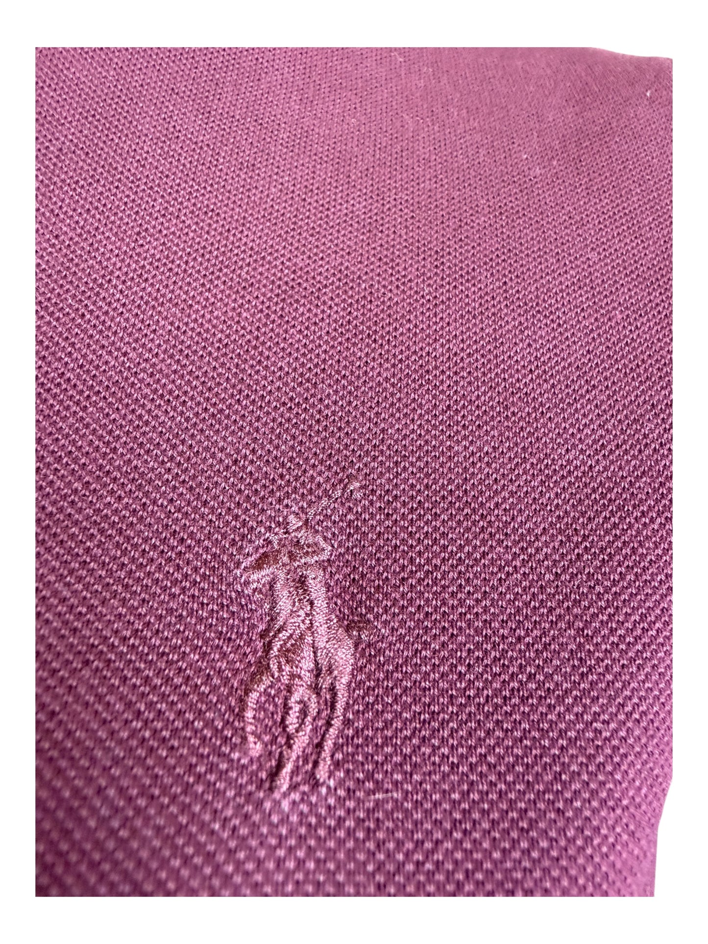 Polo Ralph Lauren Knit Oxford Bluse bordeauxrot Größe M