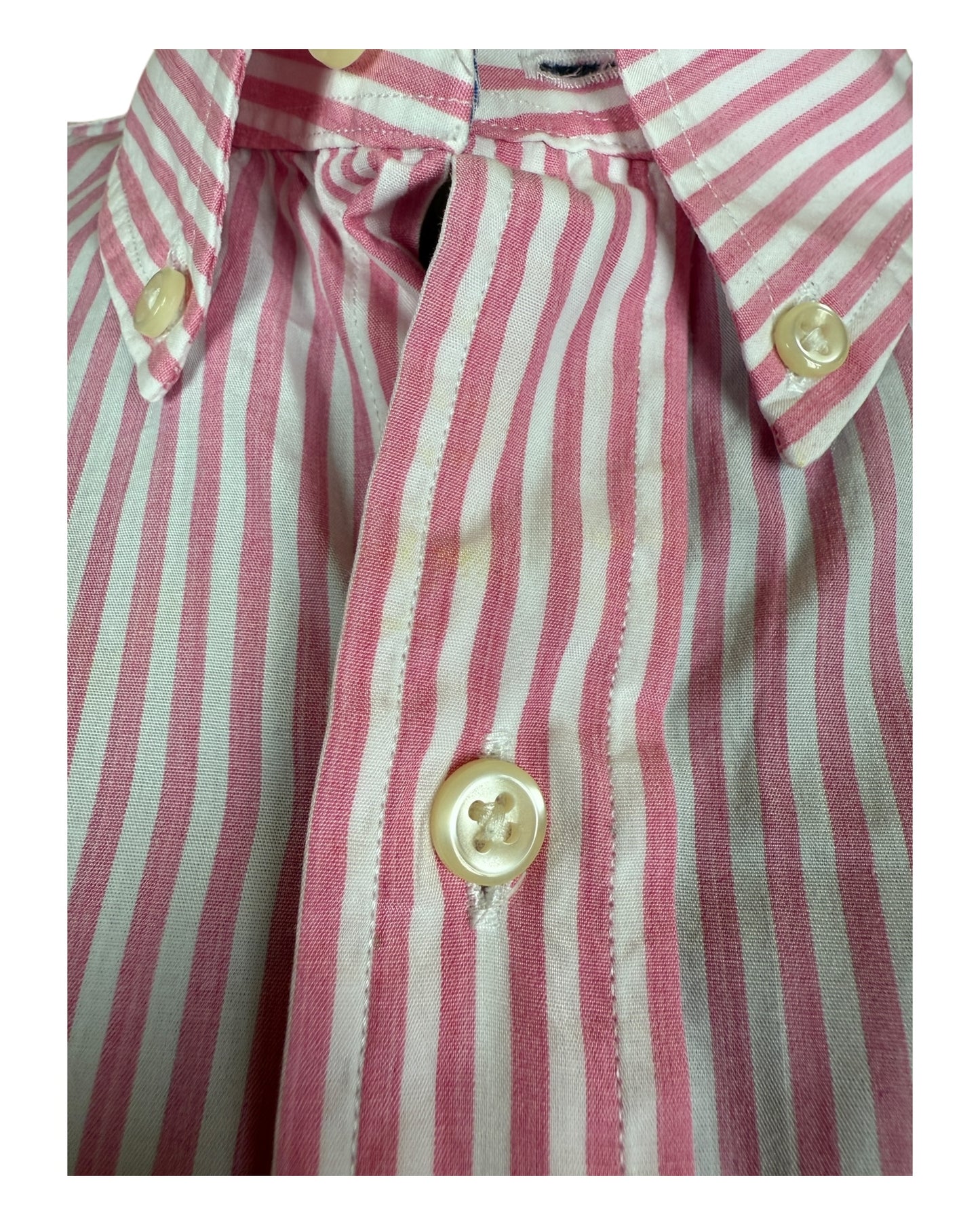 Polo Ralph Lauren Hemd rosa weiß gestreift Größe L