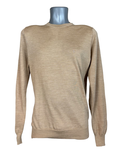 Suit Supply Pullover Merinowolle beige Größe M