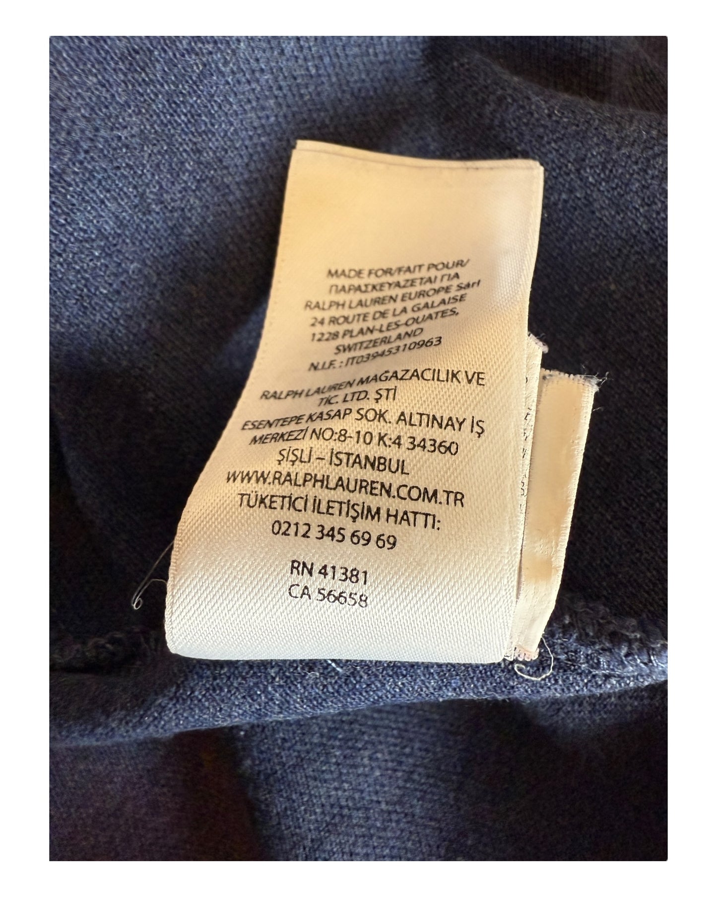 Polo Ralph Lauren Poloshirt marineblau Größe M