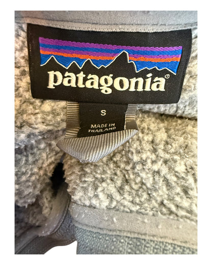 Patagonia Fleece Half Zip Pullover grau Größe S