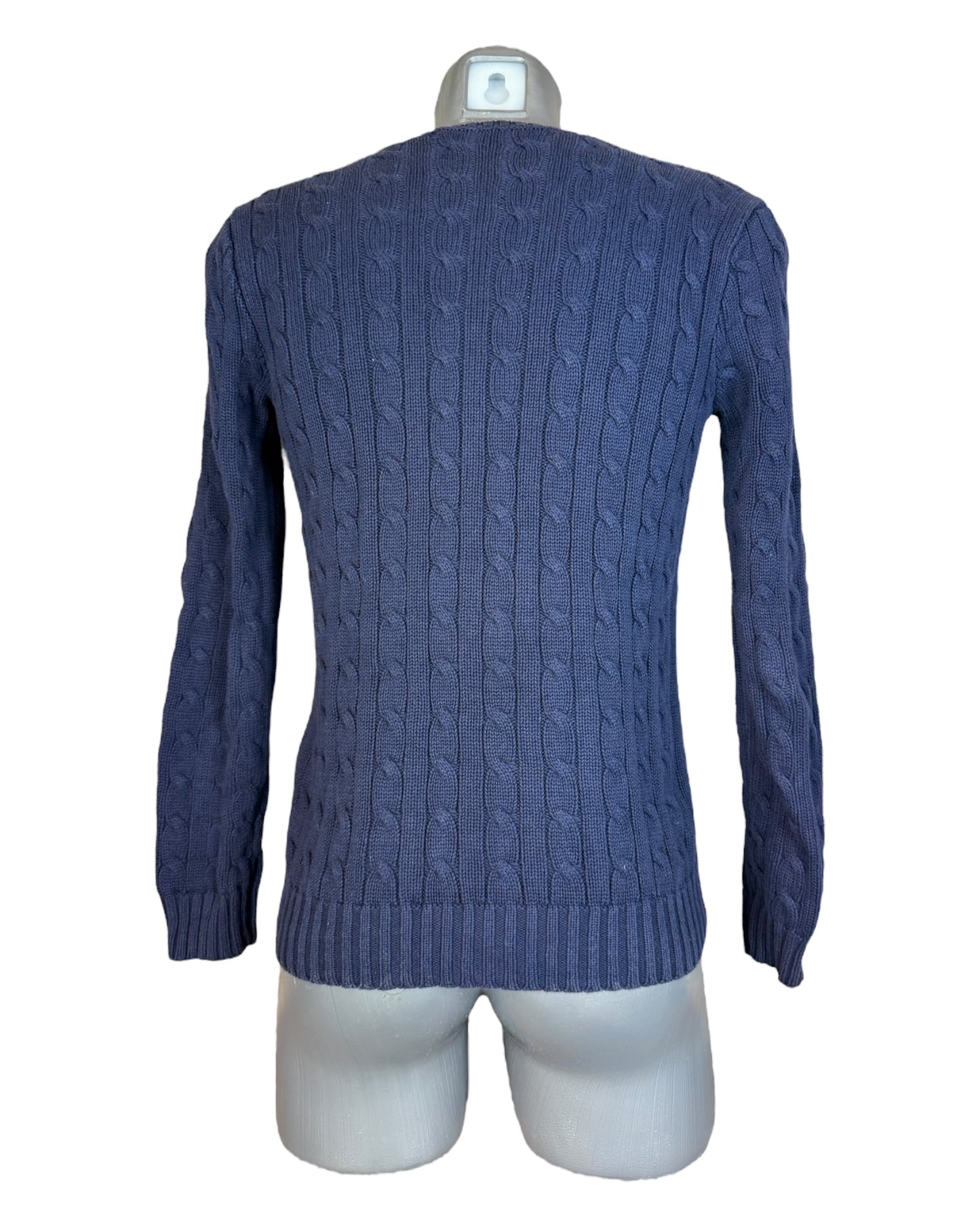 Polo Ralph Lauren Zopfmuster Pullover marineblau Größe S