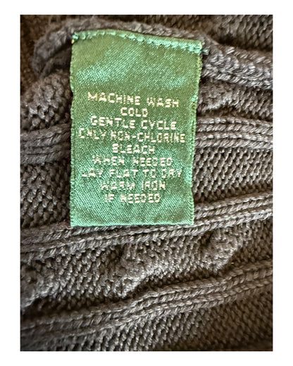 Polo Ralph Lauren Zopfmuster Pullover schwarz Größe L