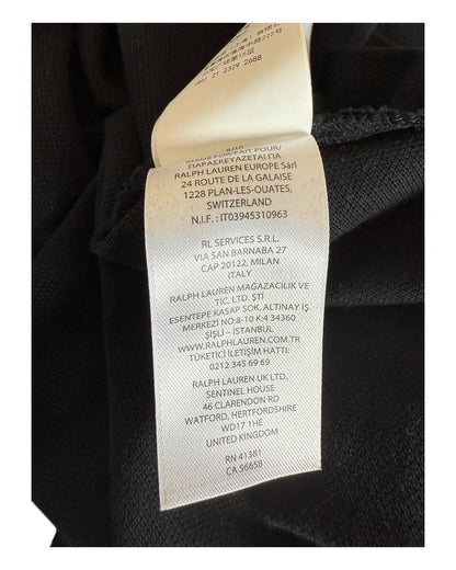 Polo Ralph Lauren langärmliges Poloshirt schwarz Größe L
