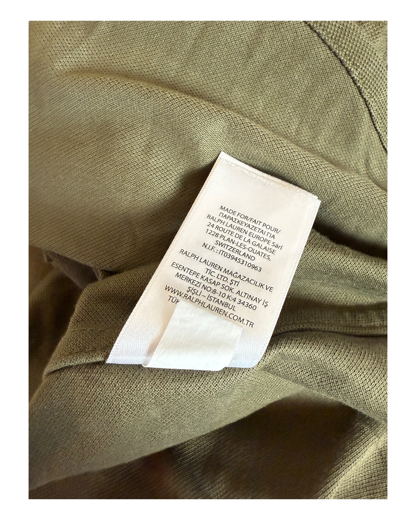 Polo Ralph Lauren Knit Oxfordhemd Bluse khaki Größe M