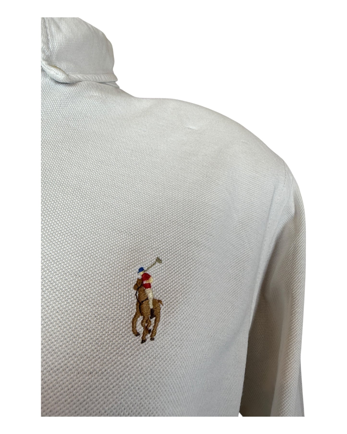 Polo Ralph Lauren Knit Oxfordhemd weiß Größe M