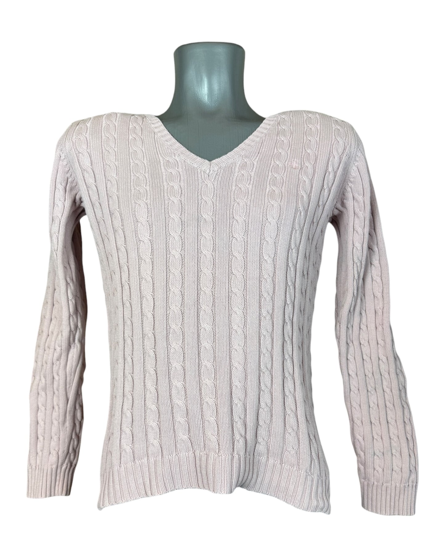 Polo Ralph Lauren Zopfmuster Pullover rosa Größe S