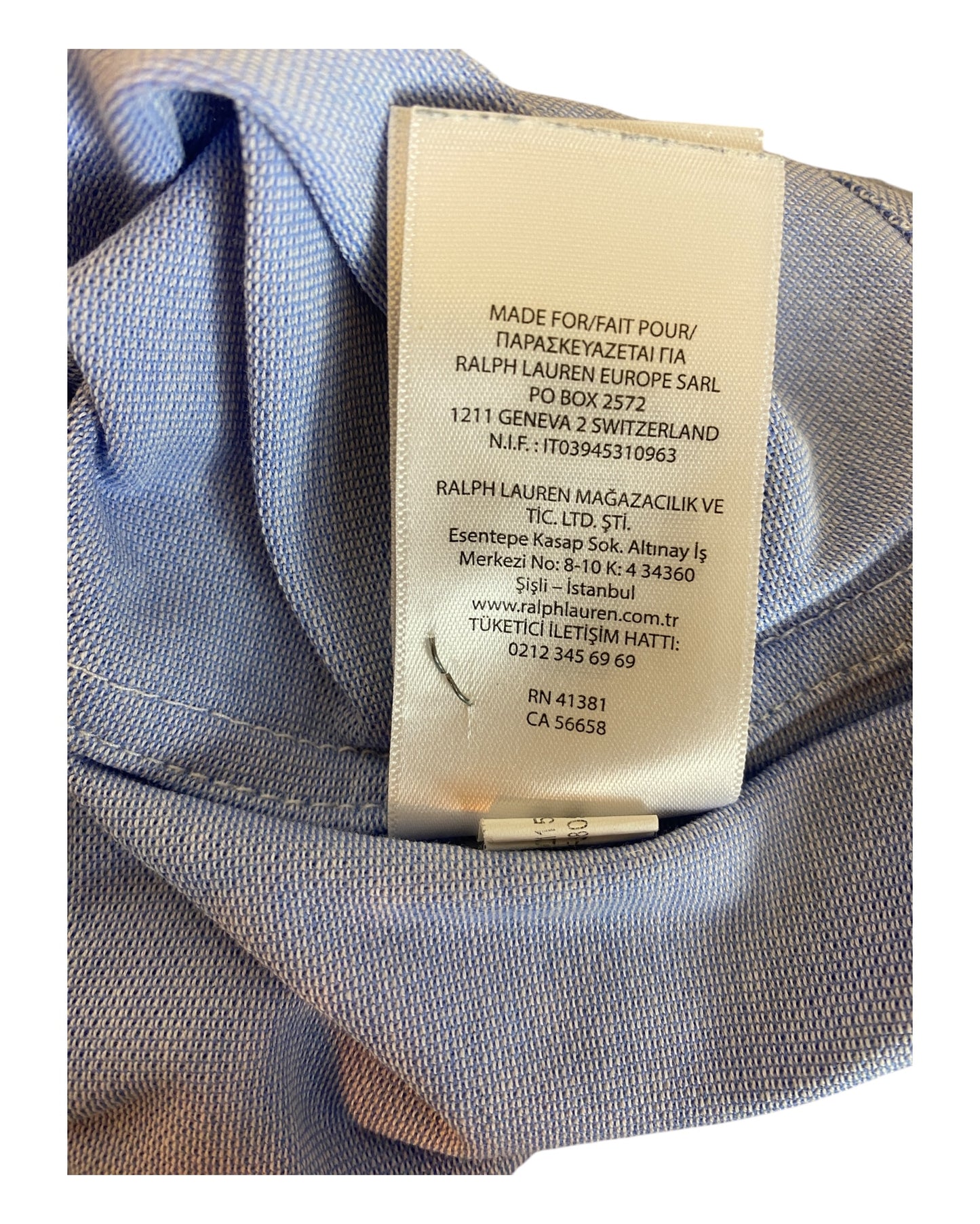 Polo Ralph Lauren Knit Oxfordhemd Bluse hellblau Größe M