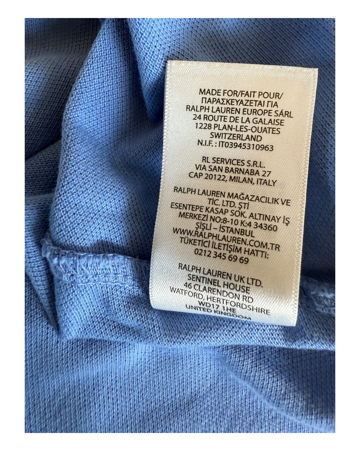 Polo Ralph Lauren Poloshirt hellblau Größe M