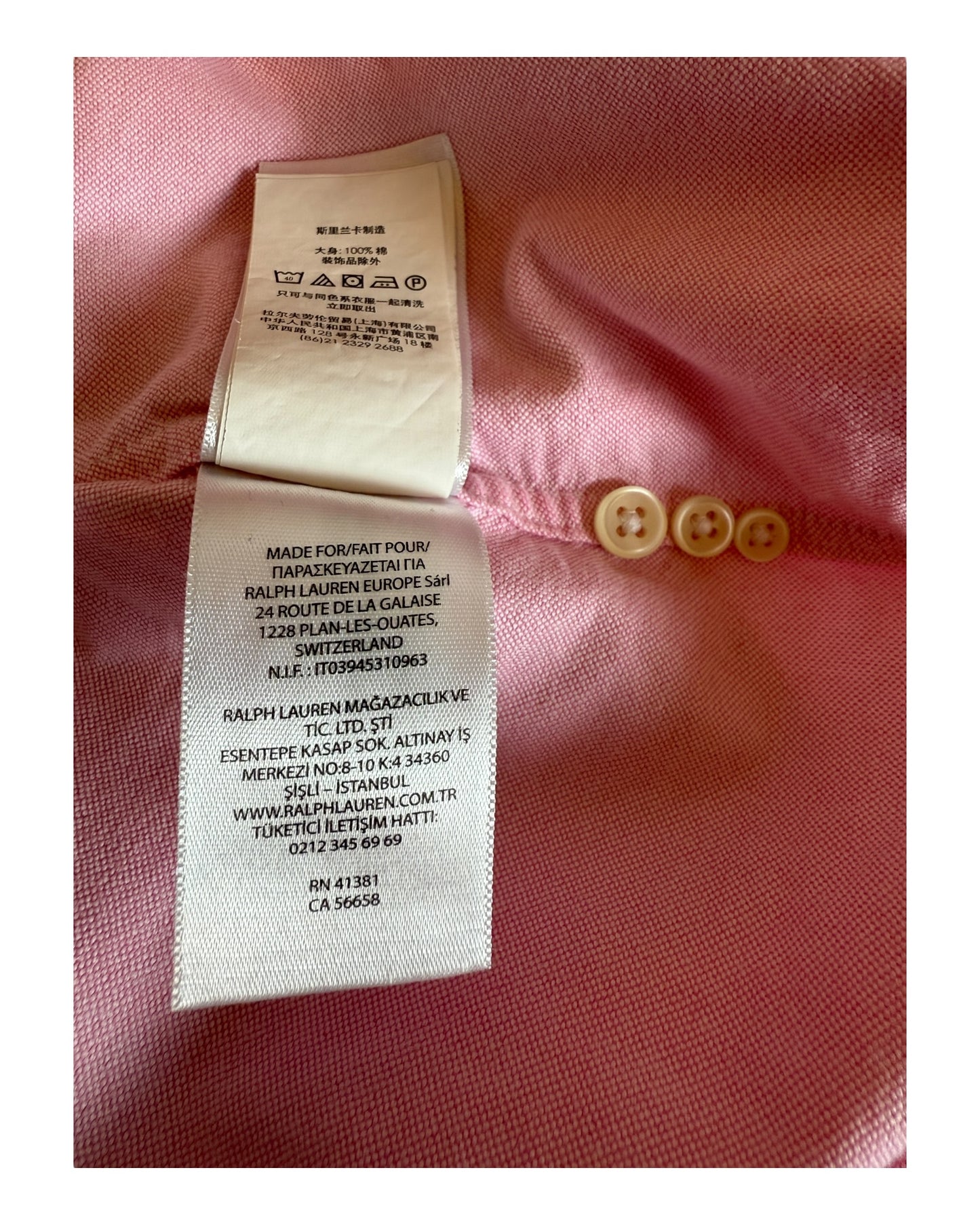 Polo Ralph Lauren Bluse rosa Größe L
