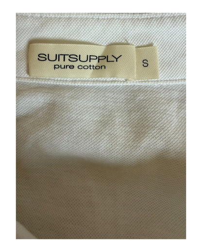 Suit Supply Poloshirt weiß Größe S