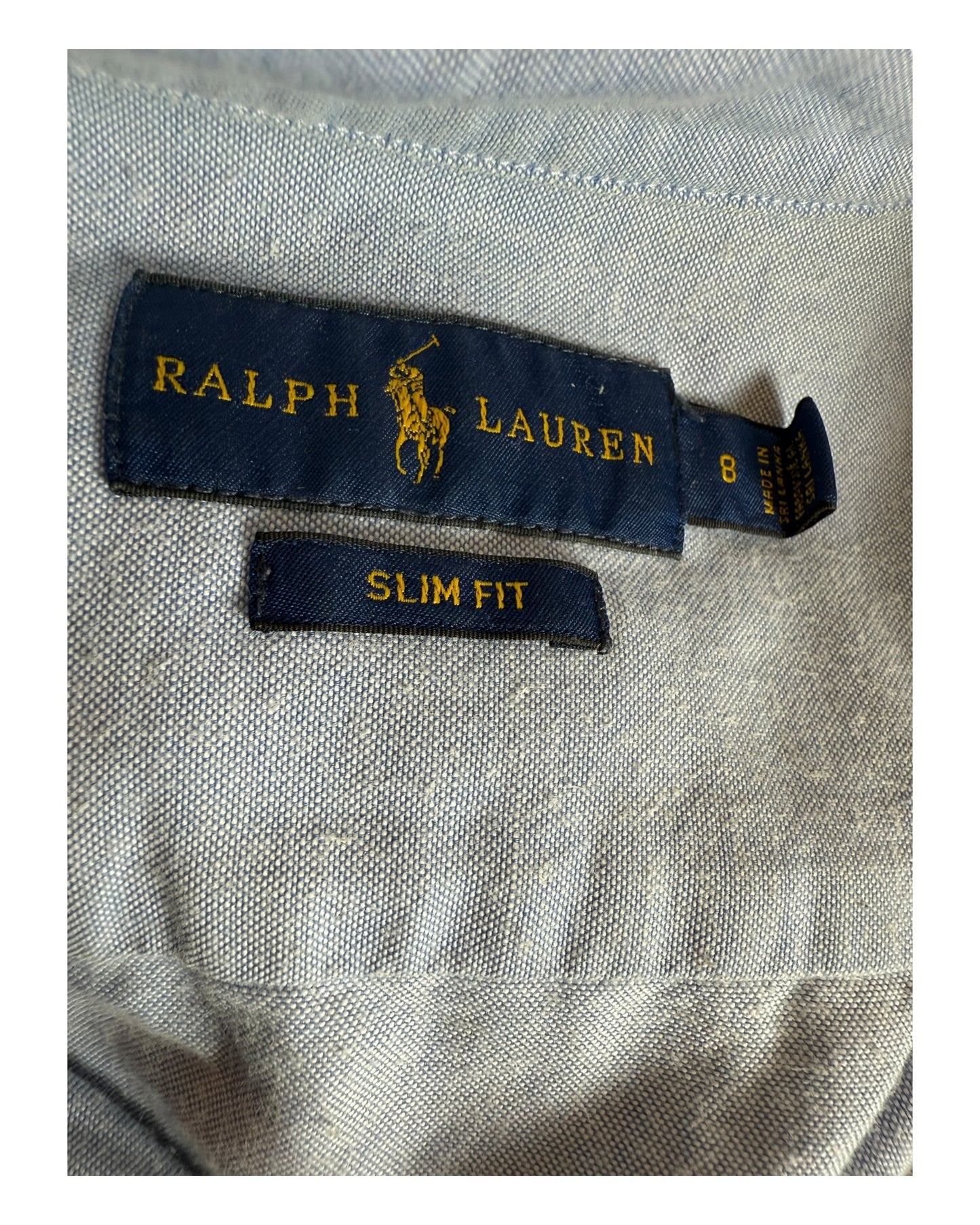 Polo Ralph Lauren Oxford Bluse hellblau Größe M