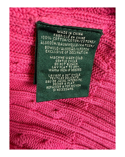 Polo Ralph Lauren Zopfmuster Pullover pink Größe S