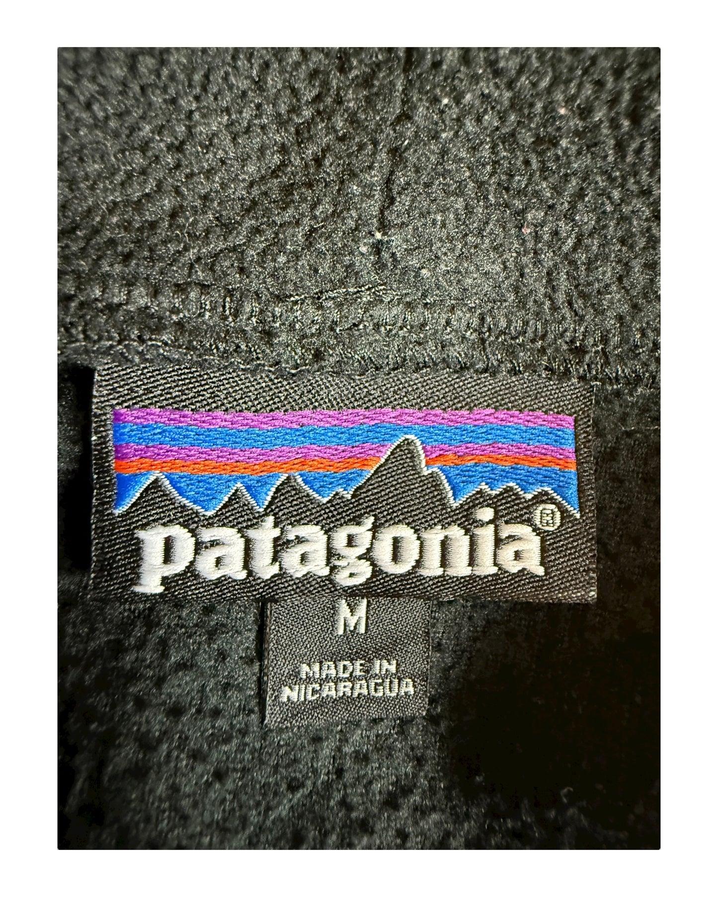 Patagonia Fleece Jacke schwarz Größe M