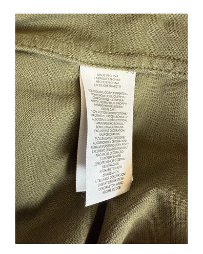 Polo Ralph Lauren Knit Oxford Bluse khaki Größe S