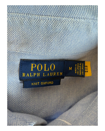 Polo Ralph Knit Oxfordhemd Bluse hellblau Größe M