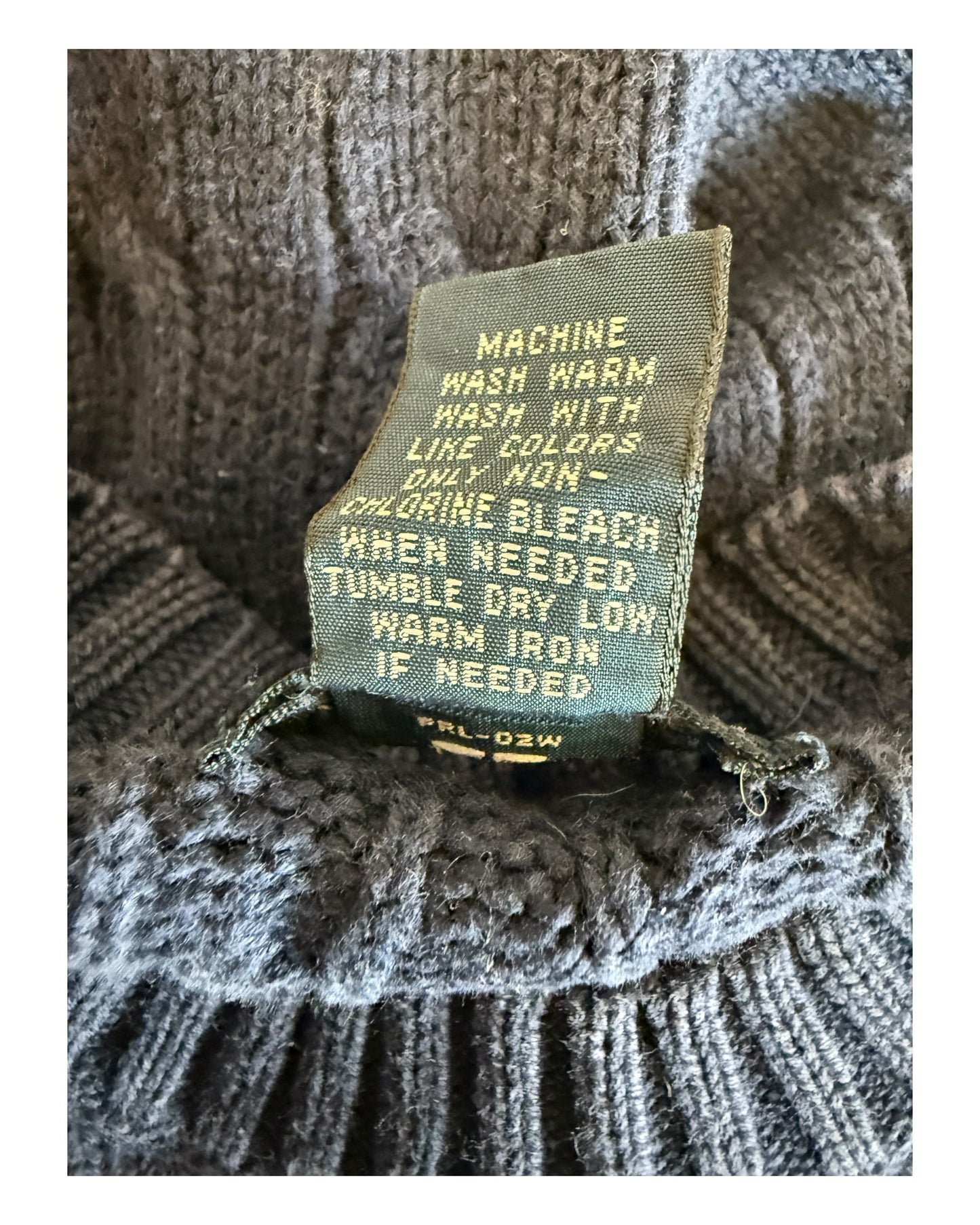 Polo Ralph Lauren Zopfmuster Pullover marineblau Größe L