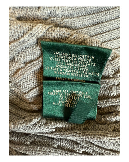 Polo Ralph Lauren Zopfmuster Pullover grau Größe M