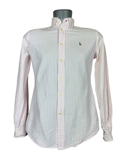 Polo Ralph Lauren Oxford Bluse rosa weiß gestreift Größe S