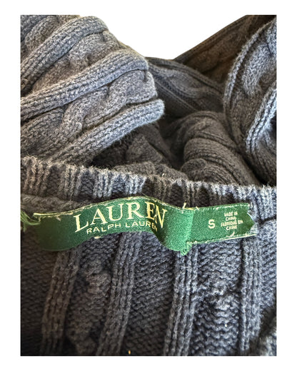 Polo Ralph Lauren Zopfmuster Pullover marineblau Größe S