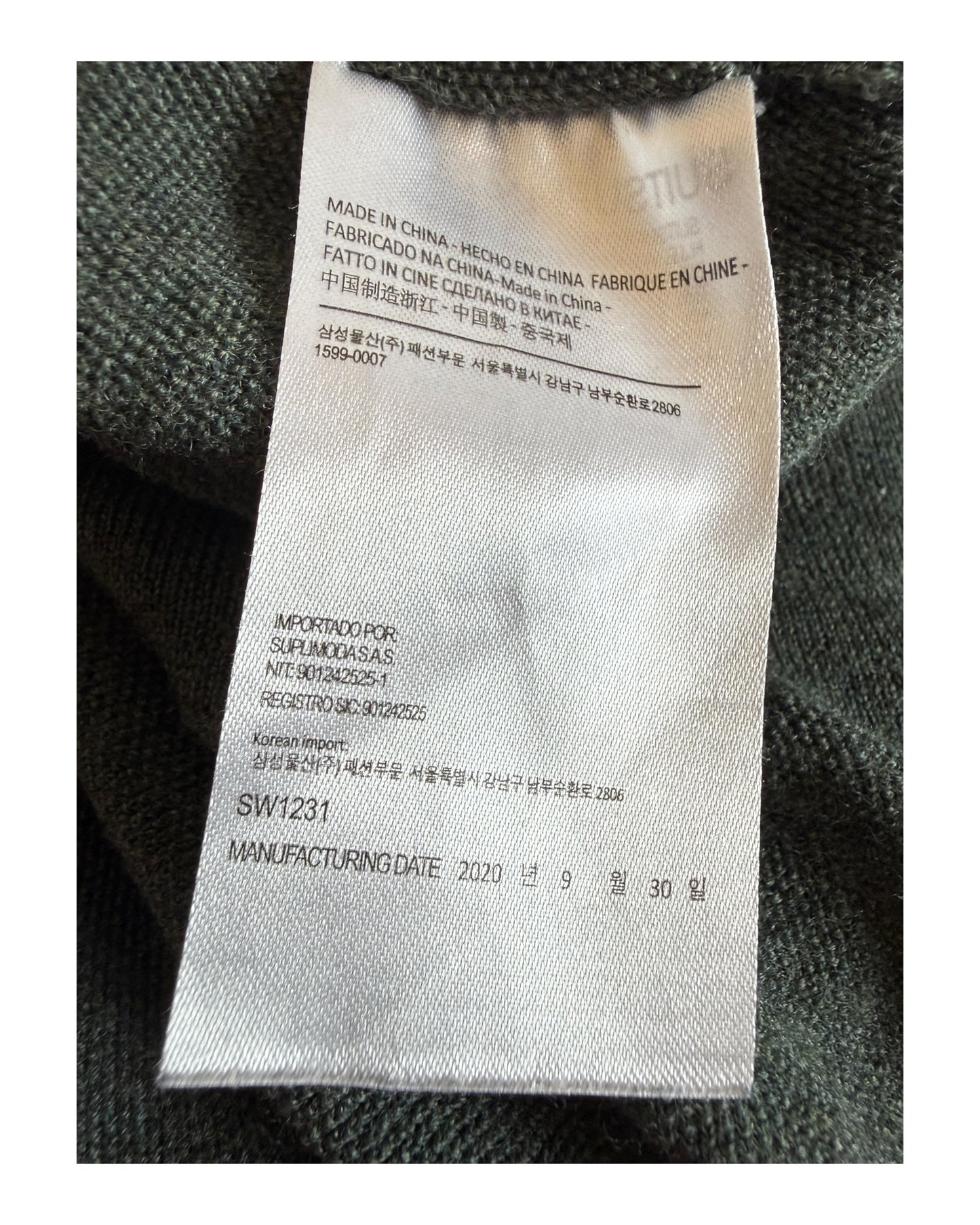 Suit Supply Pullover grün Größe L
