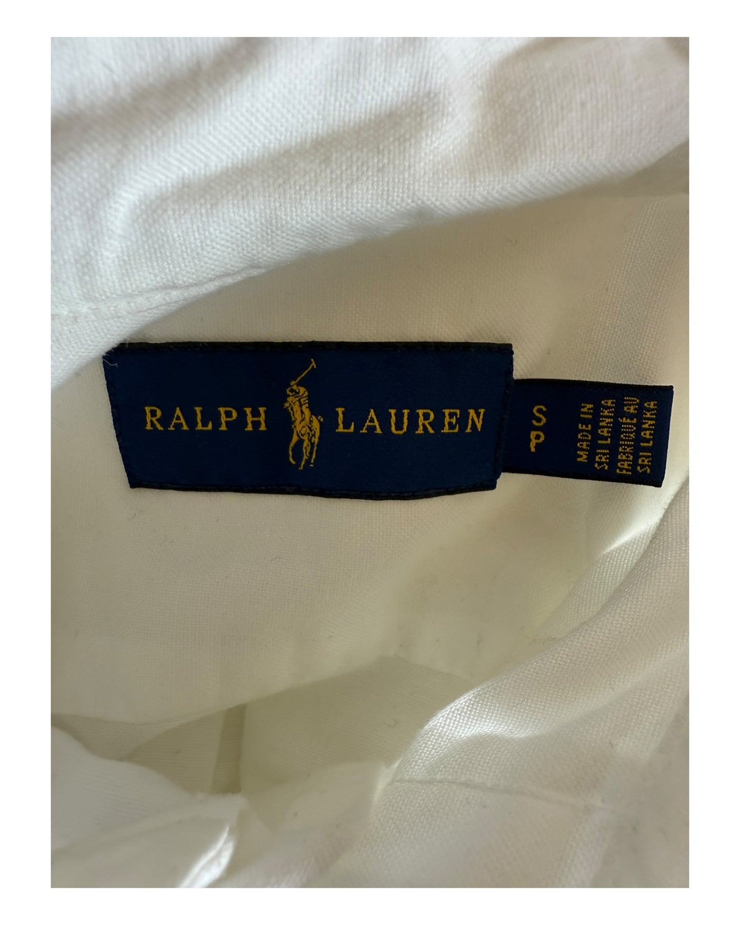 Polo Ralph Lauren Oxford Bluse weiß Größe S