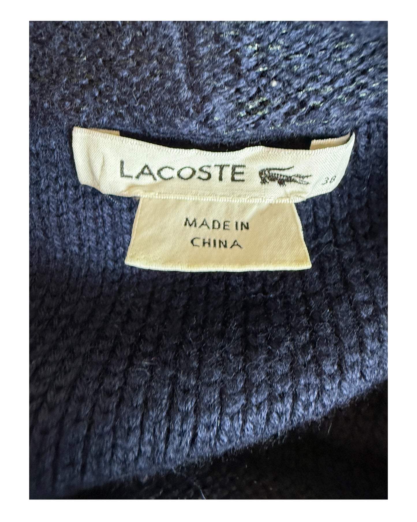Lacoste Pullover marineblau Größe M