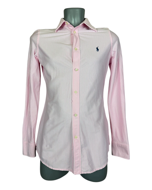 Polo Ralph Lauren Bluse rosa weiß gestreift Größe M