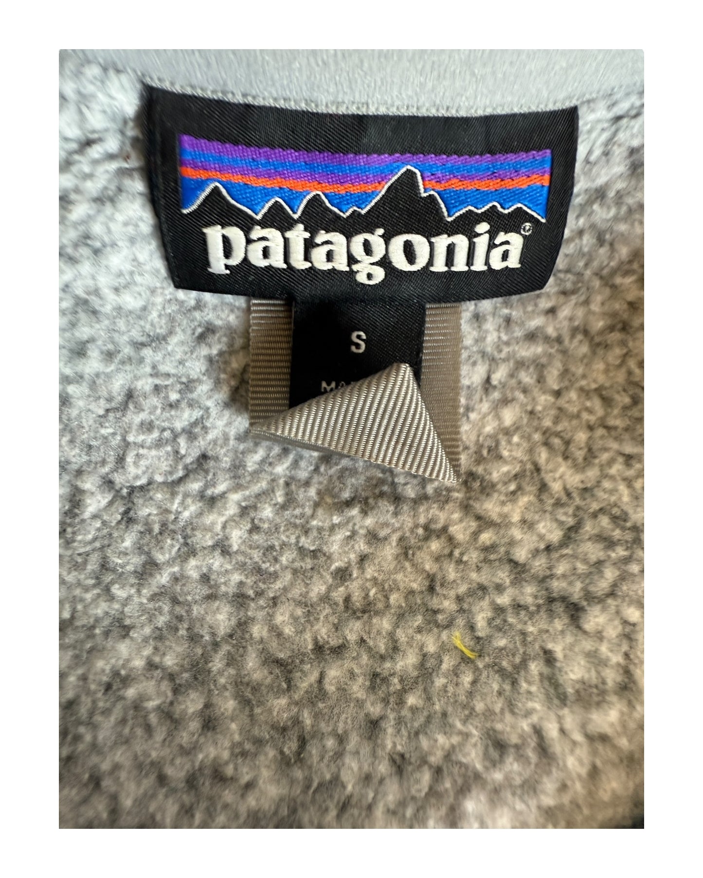 Patagonia Fleece Jacke grau Größe S
