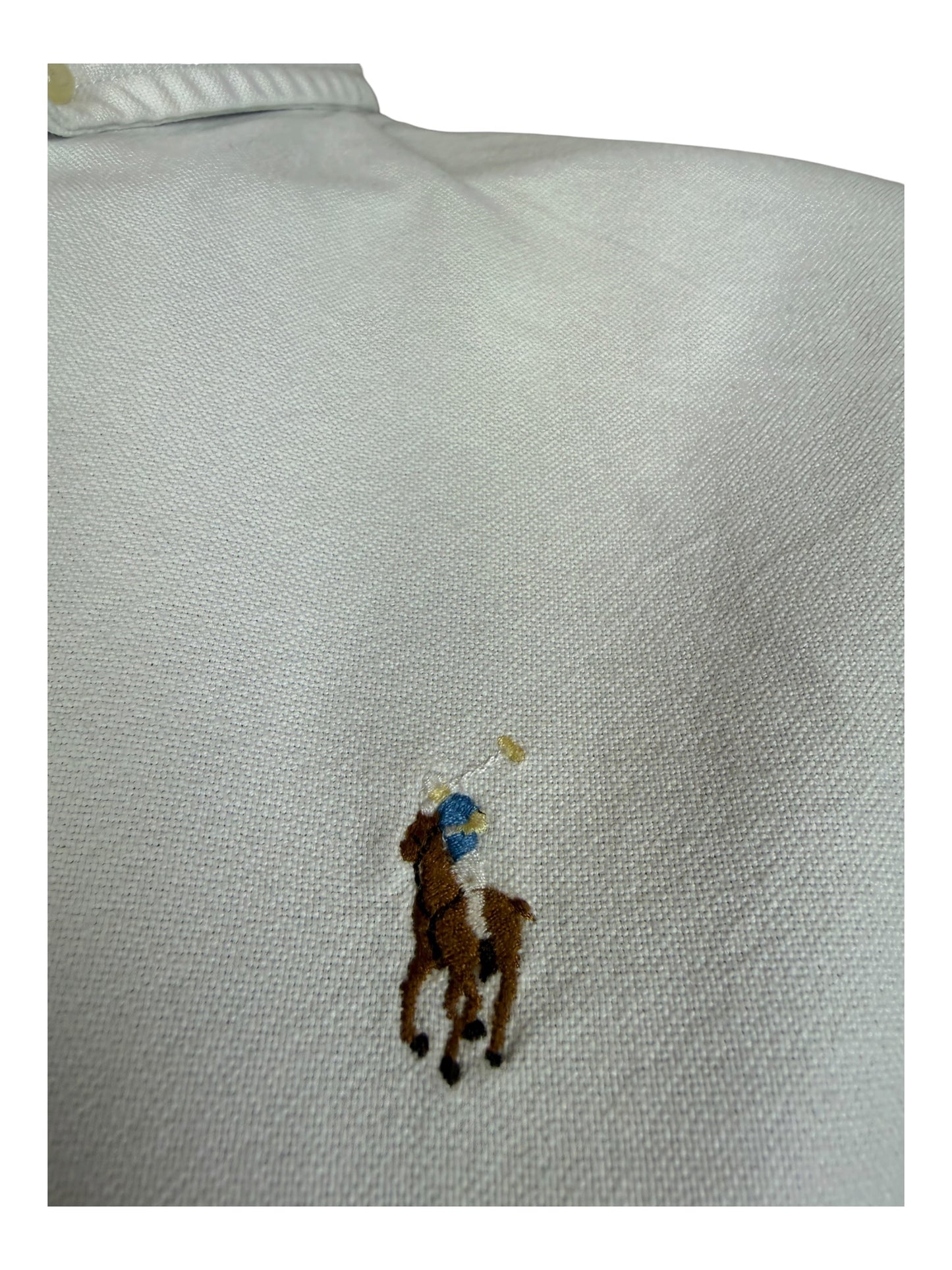 Polo Ralph Lauren Oxford Bluse weiß Größe M